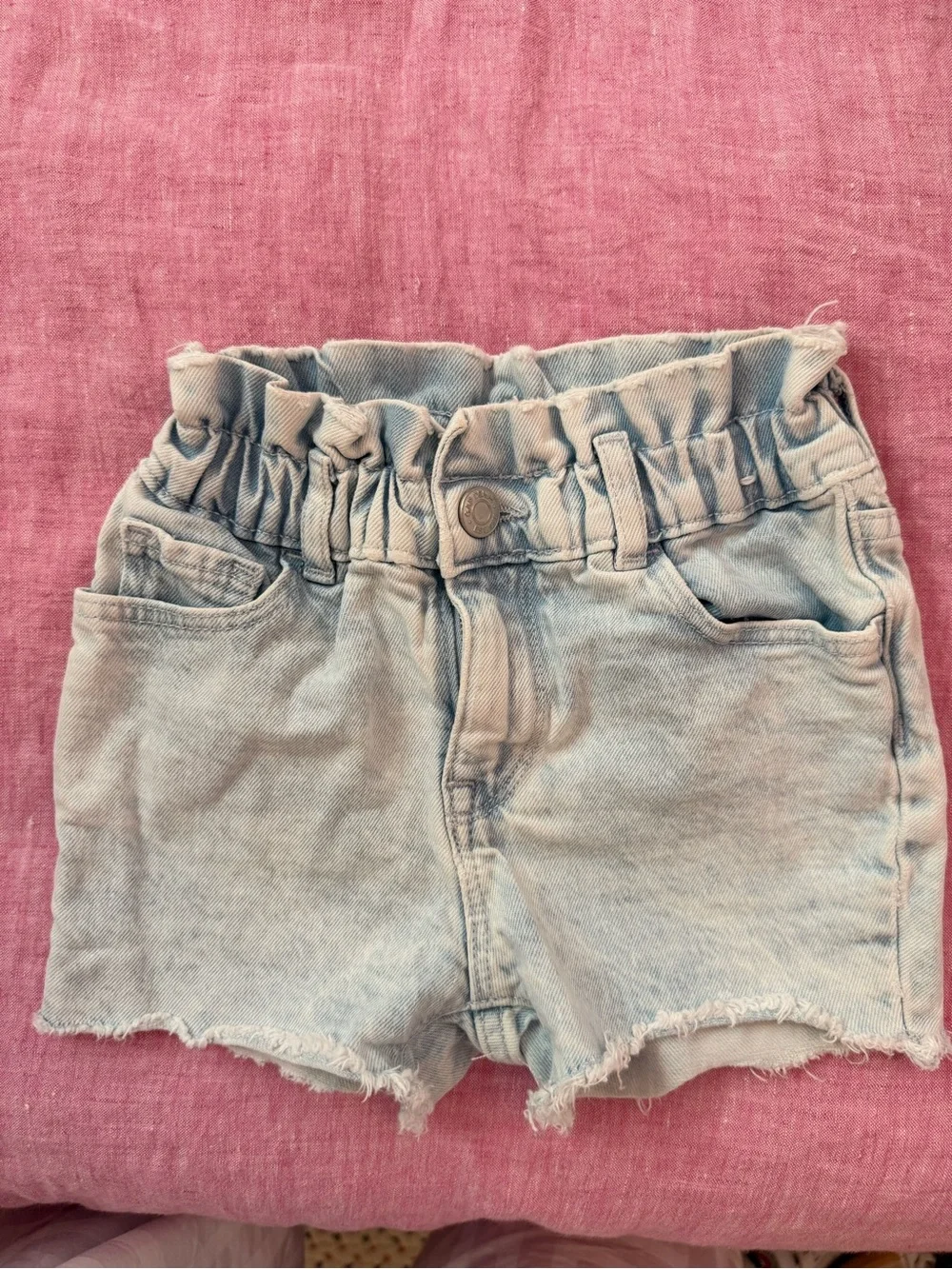 GAP Light Blue Paperbag Waist Denim Shorts